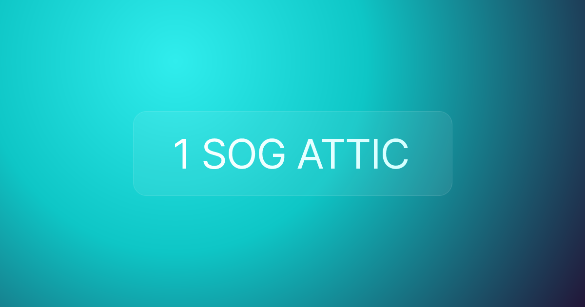 1 SOG ATTIC
