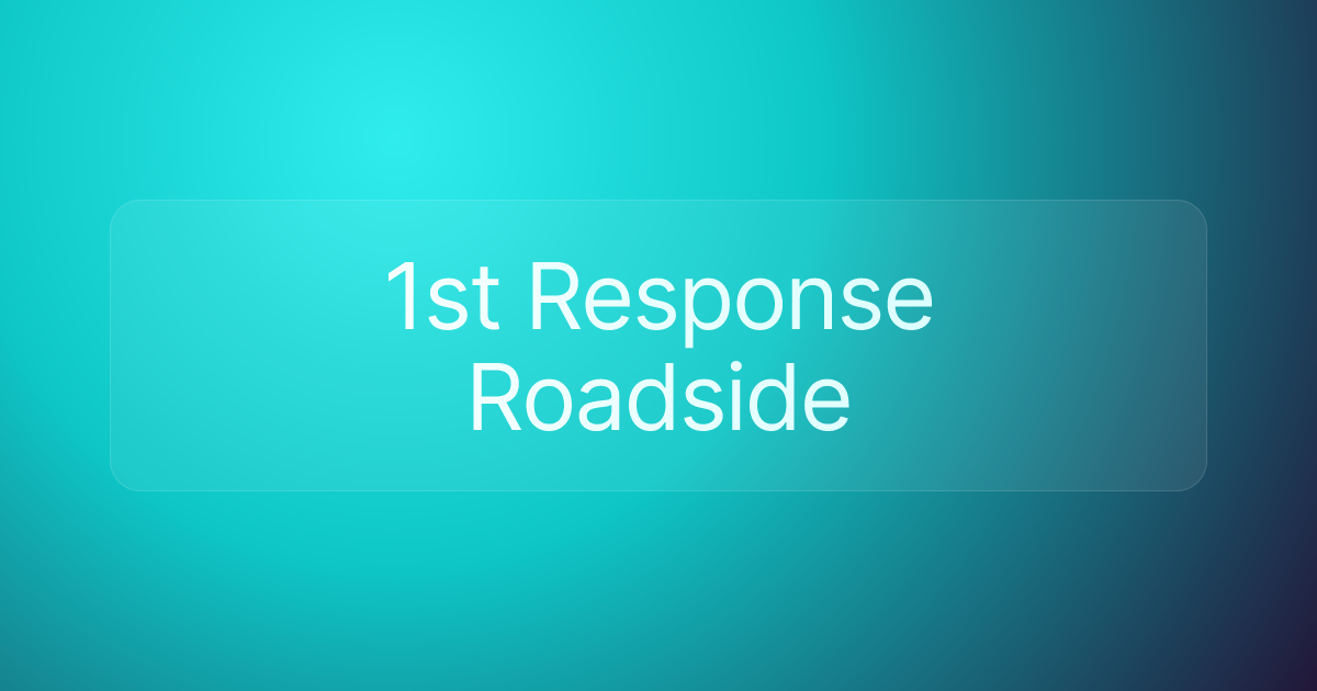 1st Response Roadside