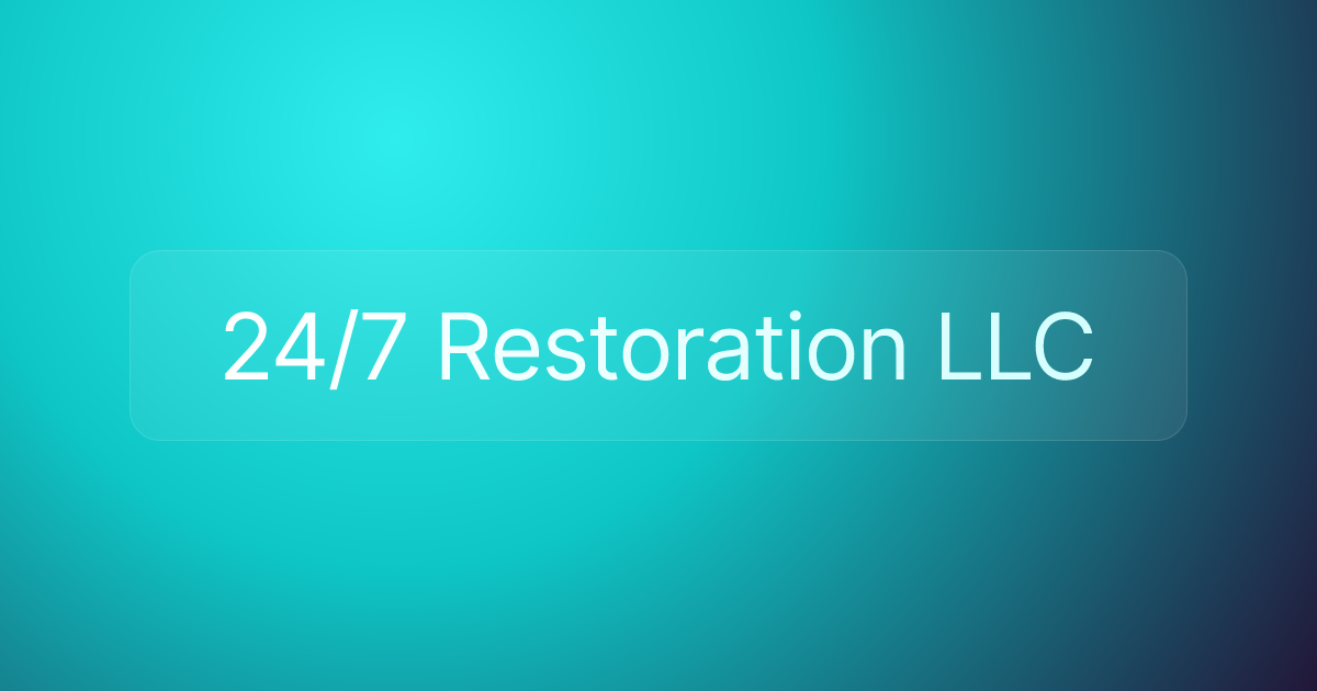 24/7 Restoration LLC