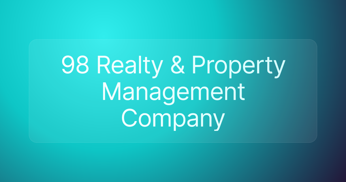 98 Realty & Property Management Company