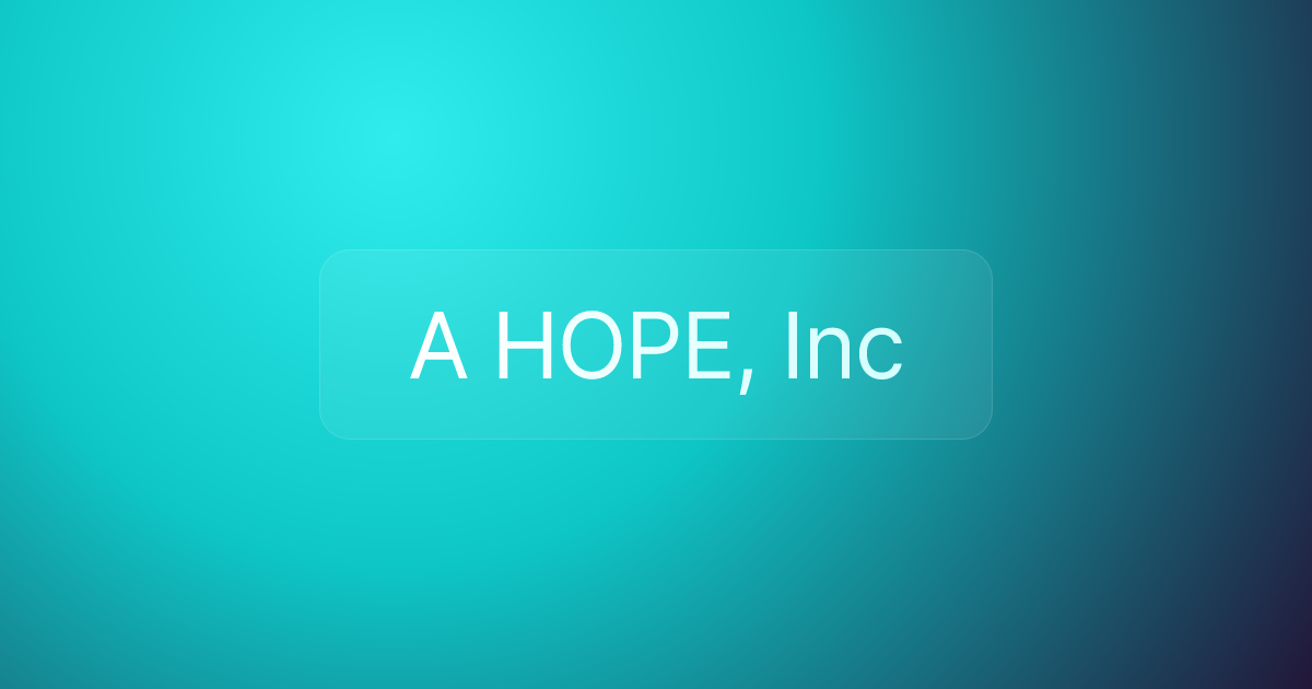 A HOPE, Inc