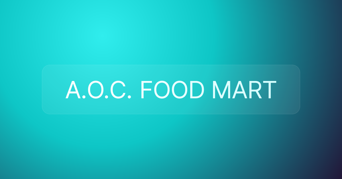 A.O.C. FOOD MART