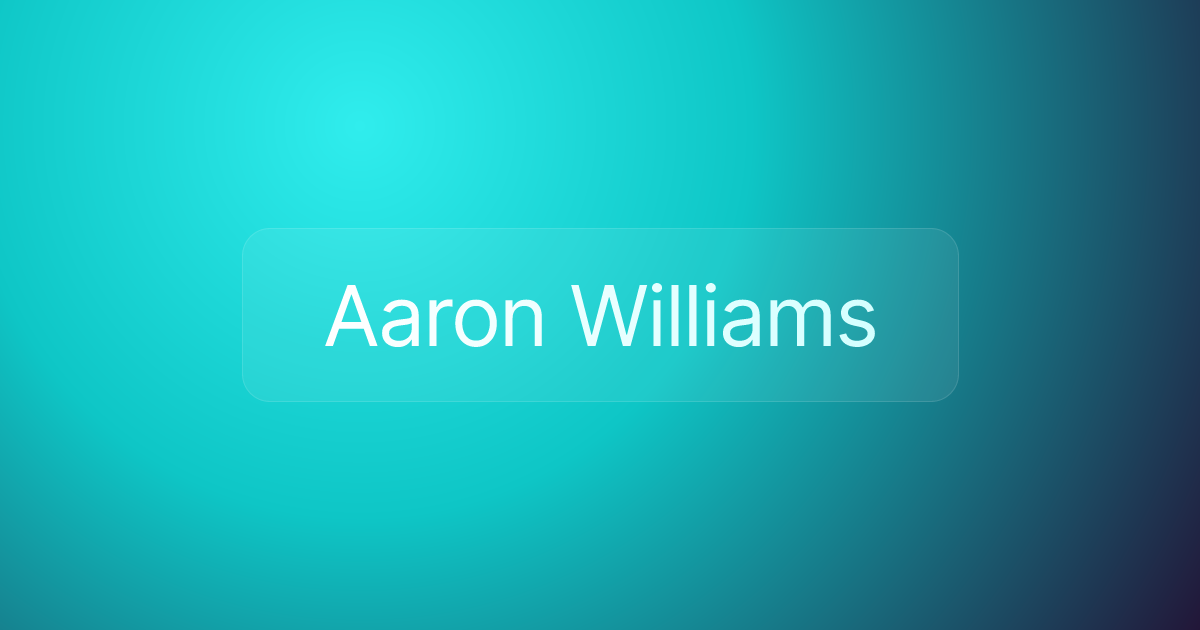 Aaron Williams