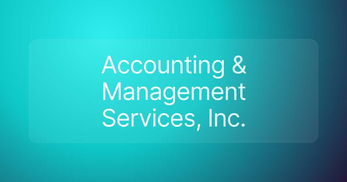 Accounting & Management Services, Inc.