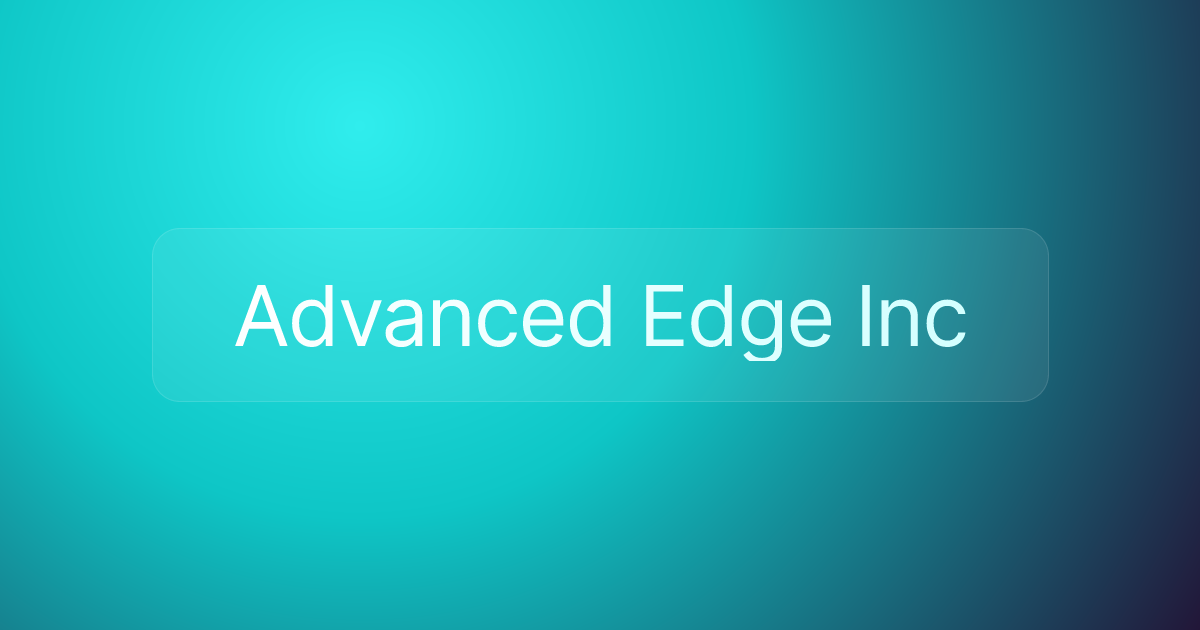Advanced Edge Inc