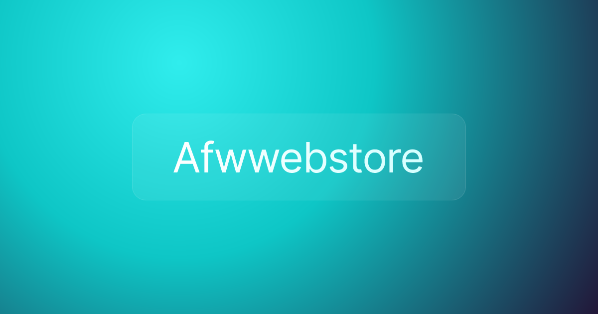 Afwwebstore
