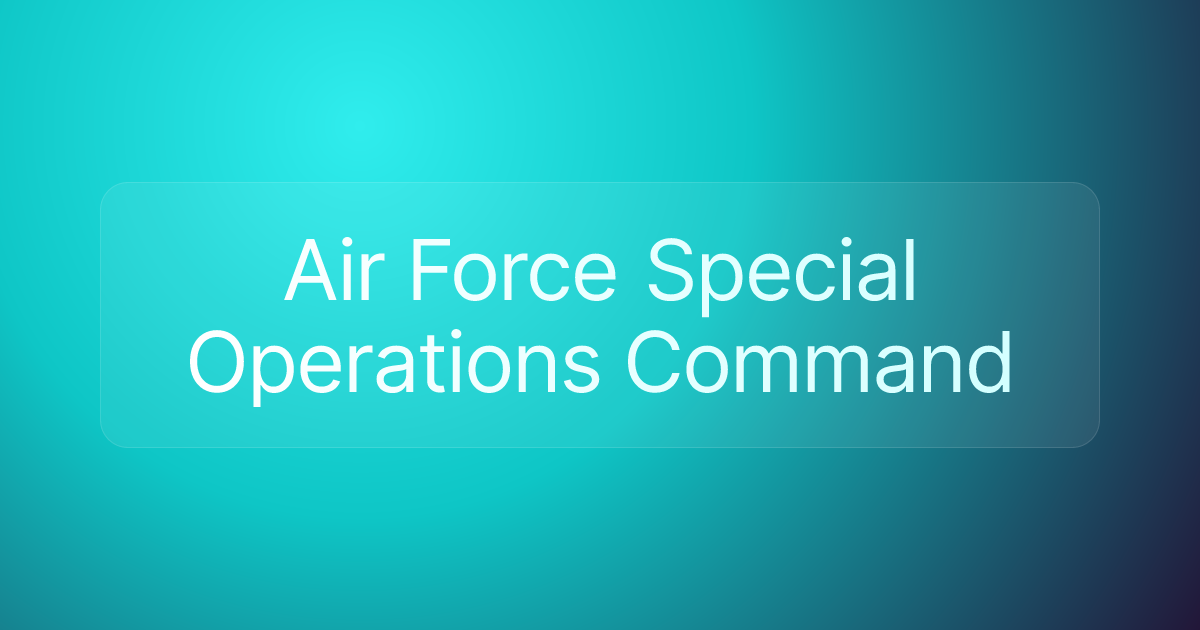 Air Force Special Operations Command