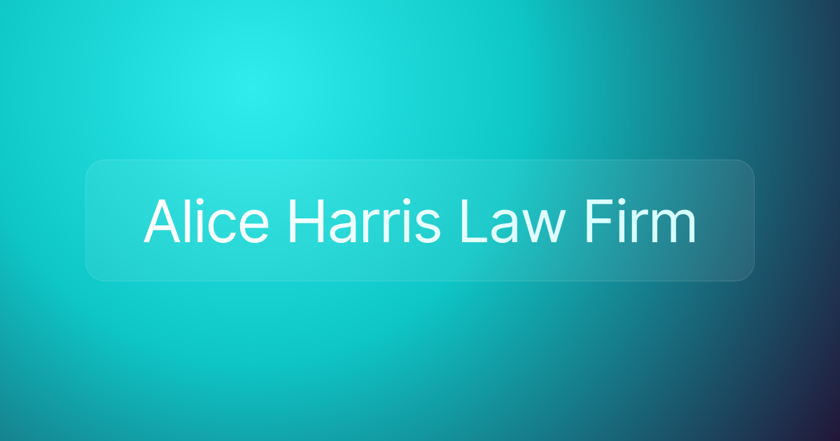 Alice Harris Law Firm