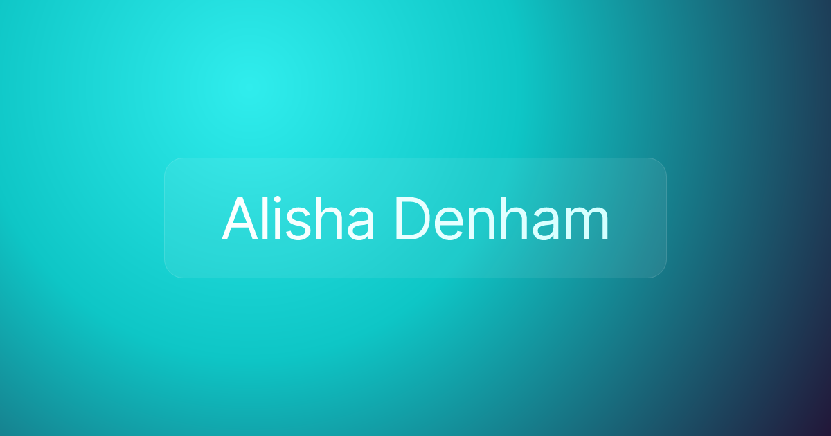 Alisha Denham