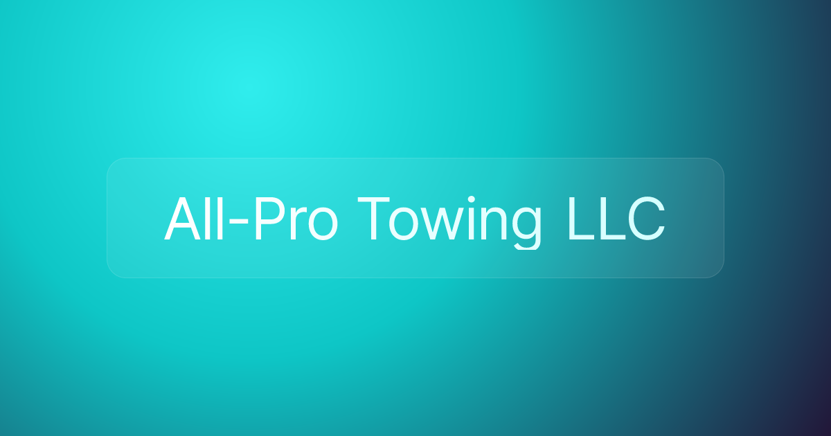 All-Pro Towing LLC