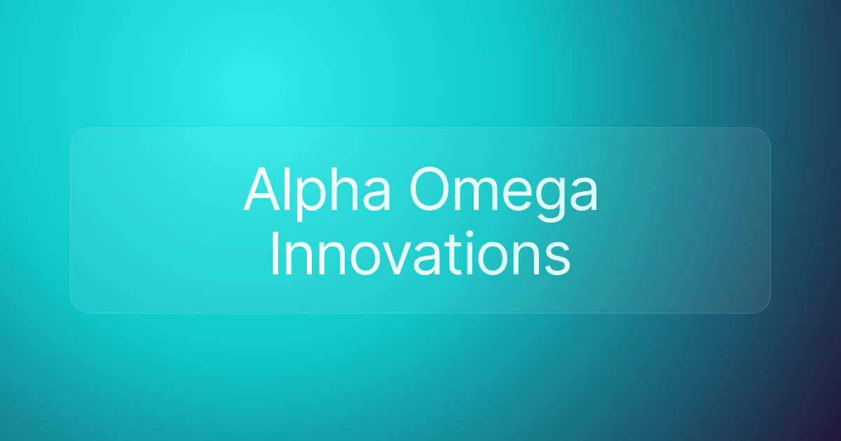 Alpha Omega Innovations