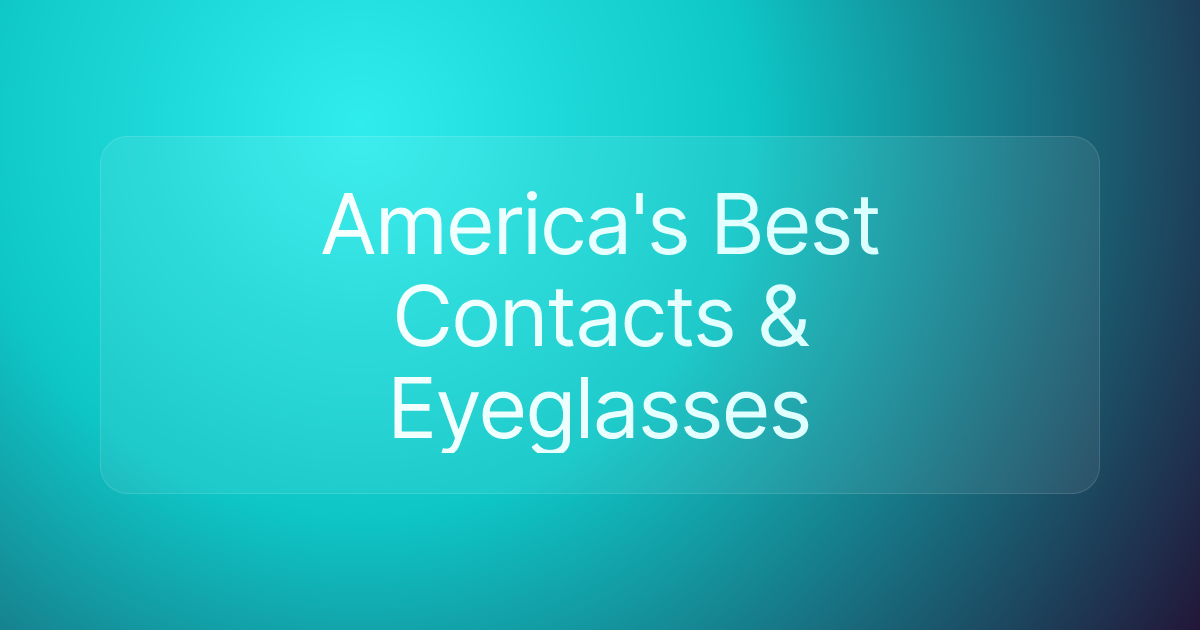 America's Best Contacts & Eyeglasses