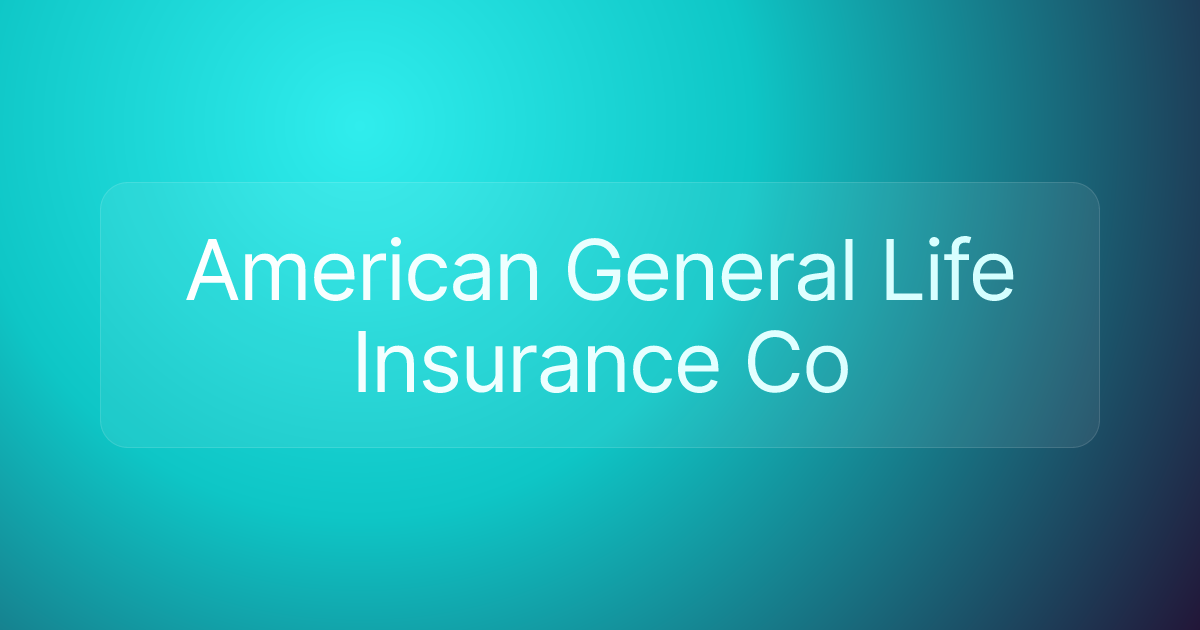 American General Life Insurance Co