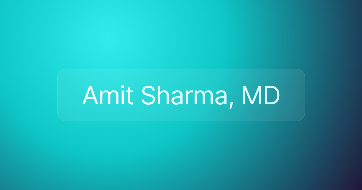 Amit Sharma, MD