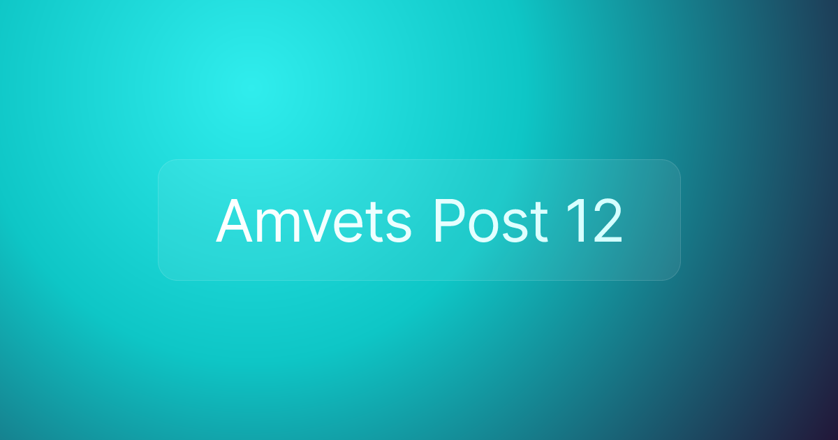 Amvets Post 12