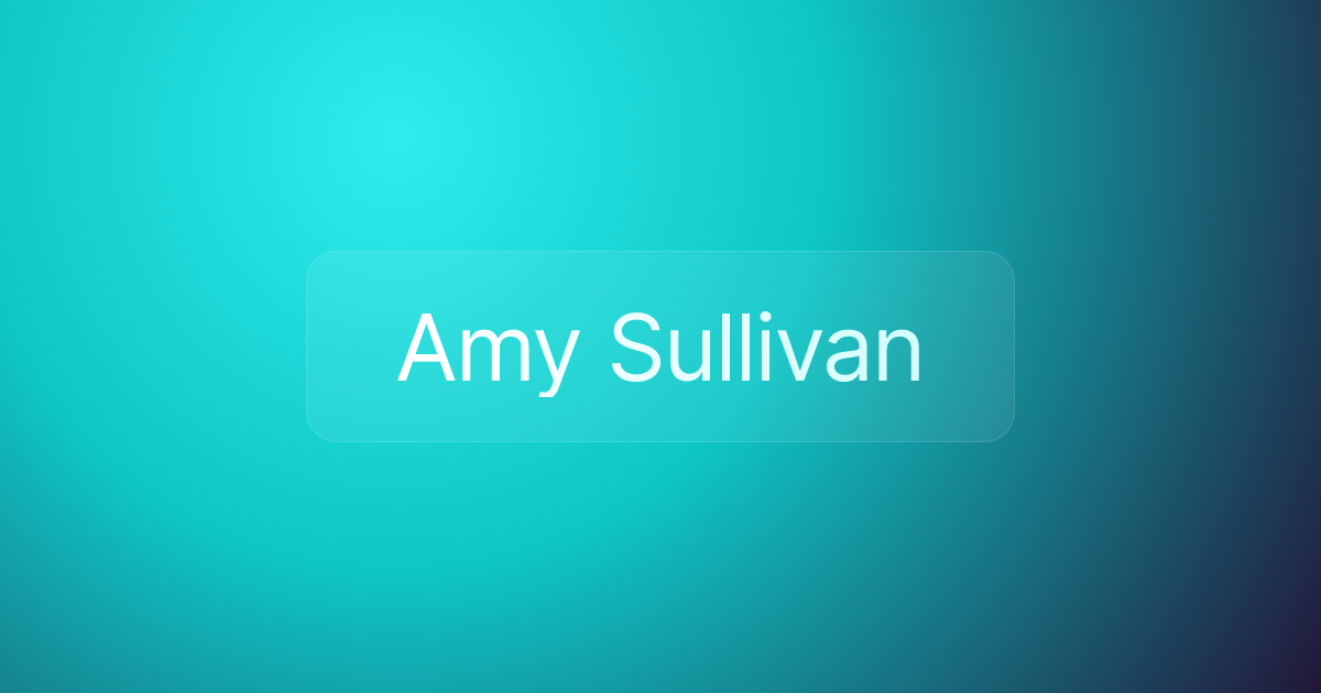 Amy Sullivan