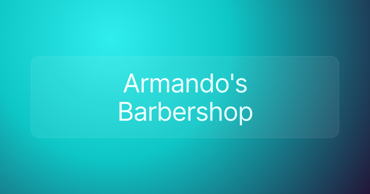 Armando's Barbershop