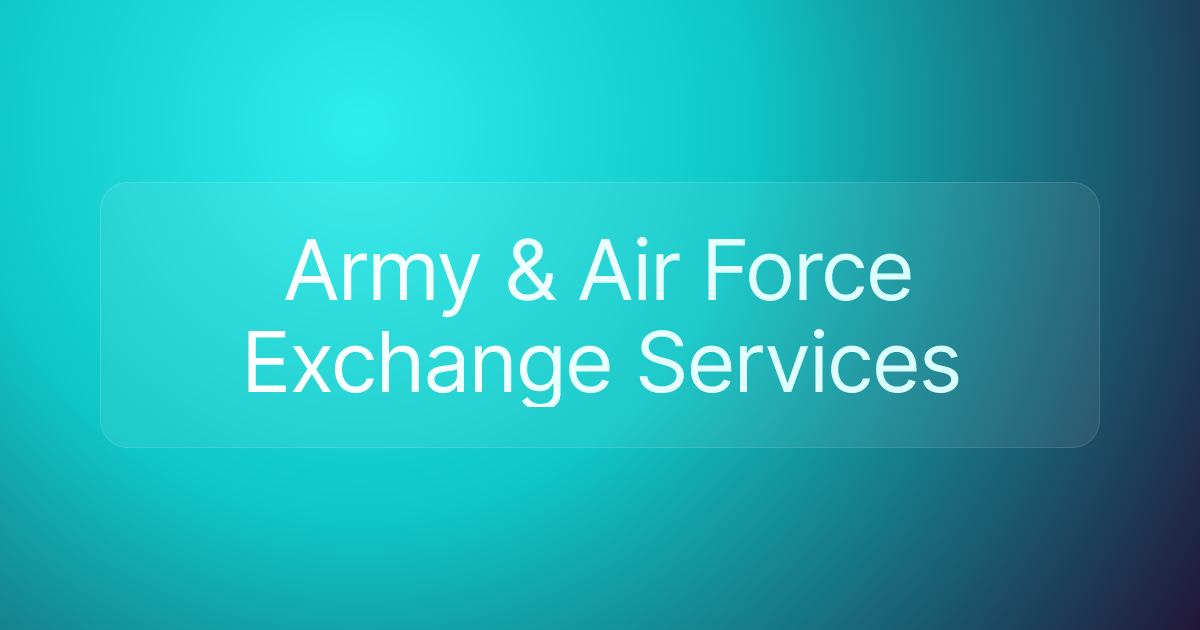 Army & Air Force Exchange Services