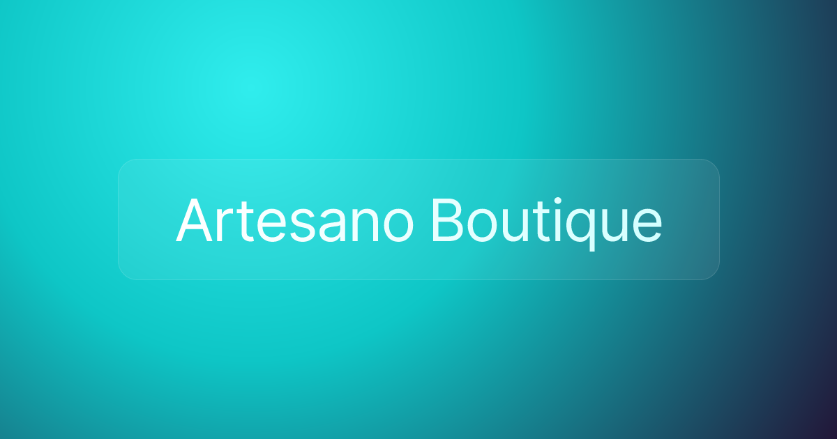 Artesano Boutique