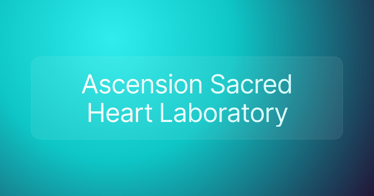 Ascension Sacred Heart Laboratory