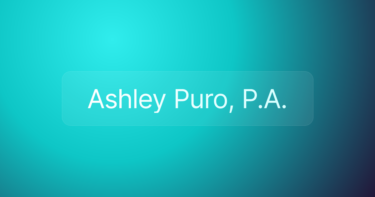 Ashley Puro, P.A.