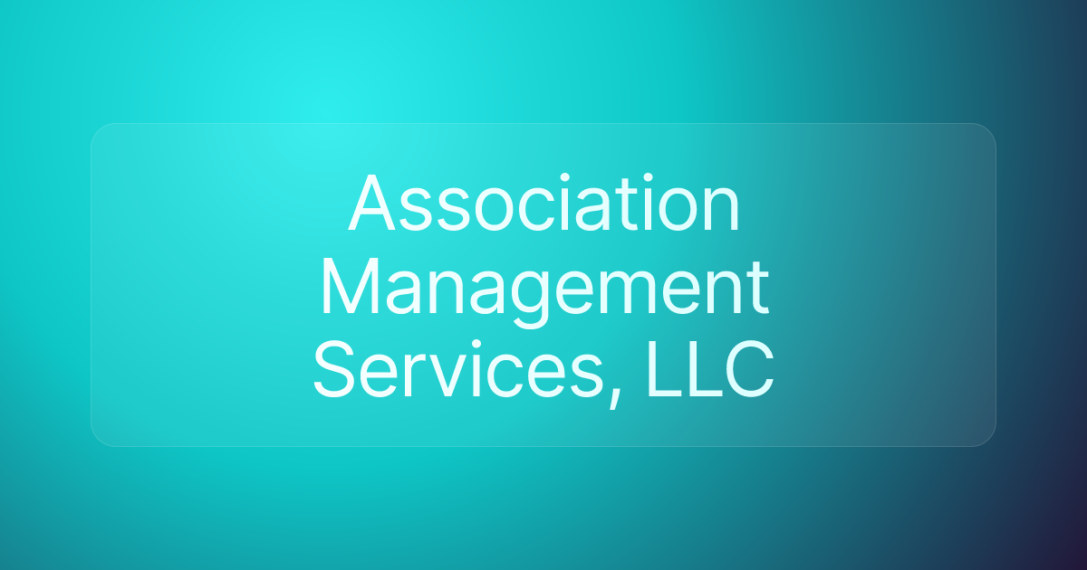 Association Management Services, LLC