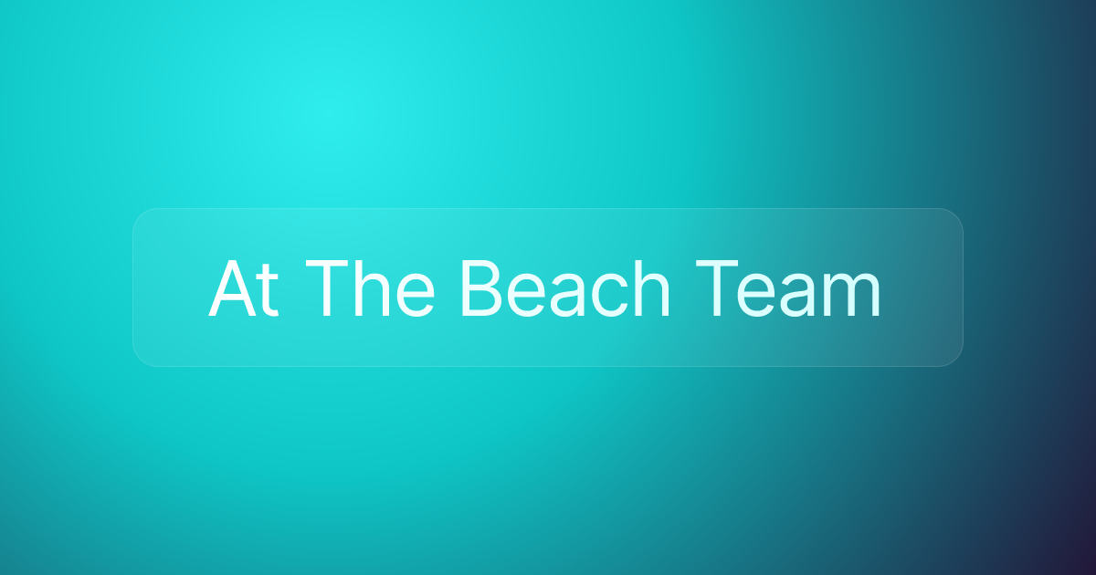 At The Beach Team
