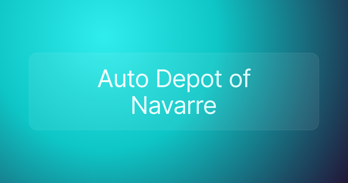 Auto Depot of Navarre