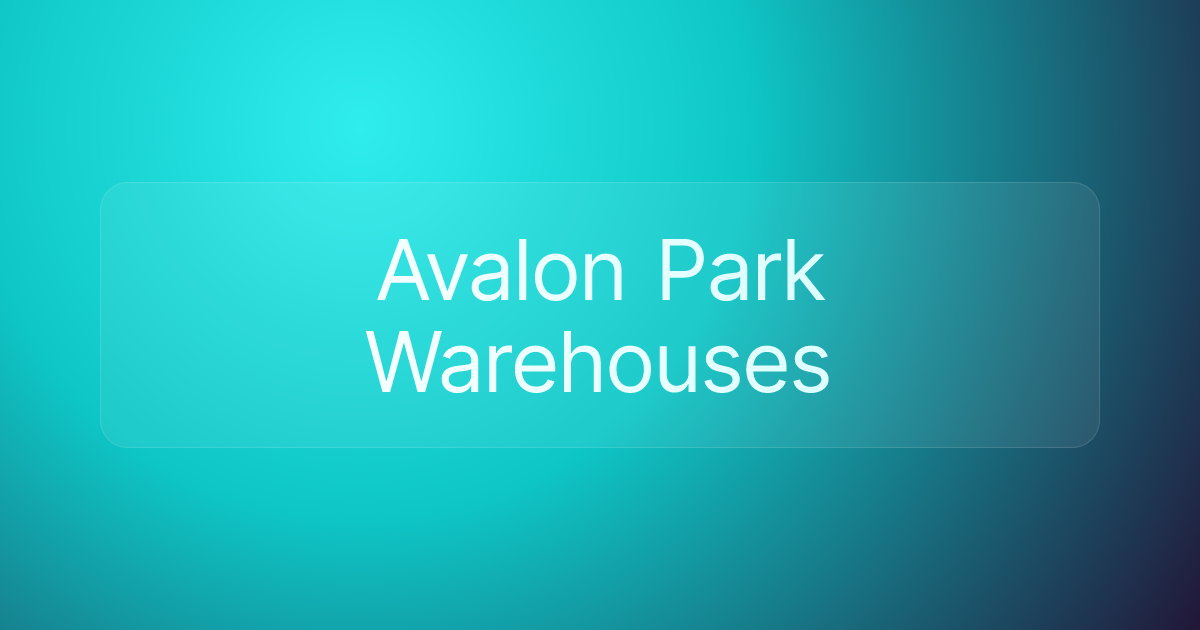 Avalon Park Warehouses
