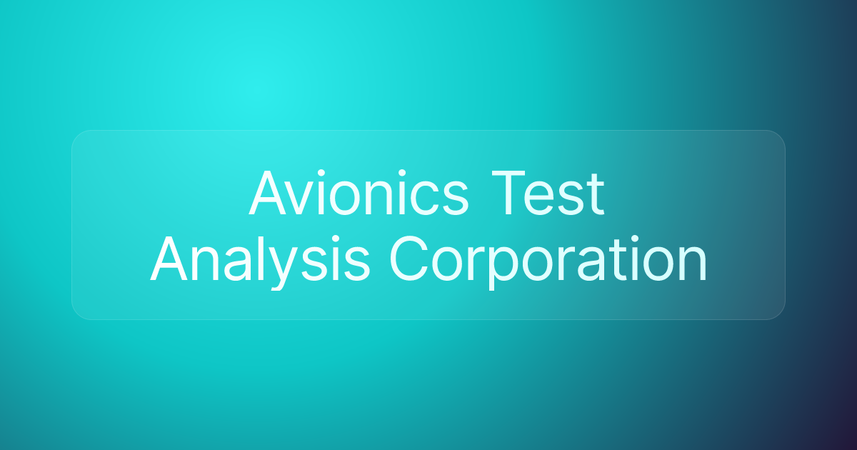 Avionics Test Analysis Corporation
