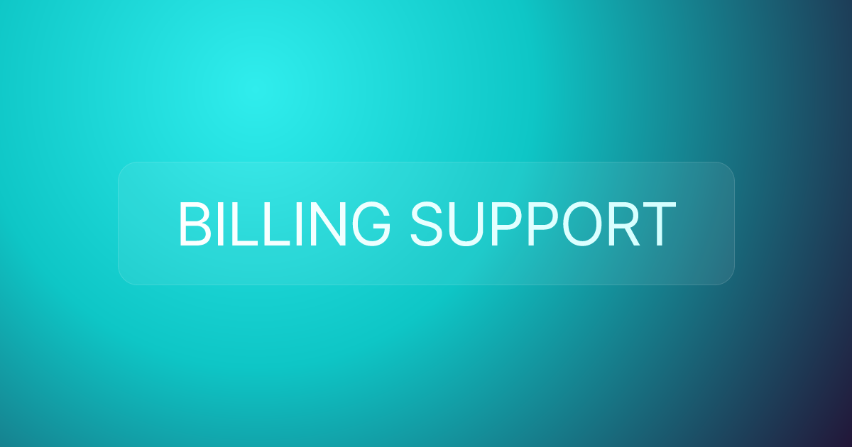 BILLING SUPPORT