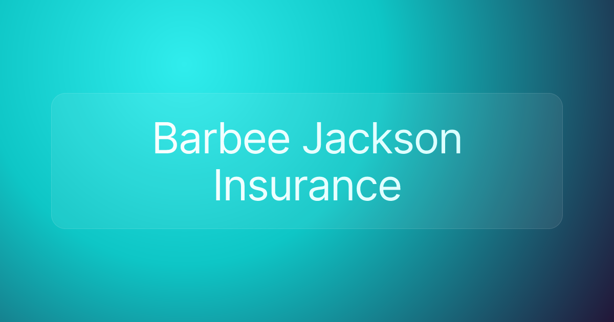 Barbee Jackson Insurance