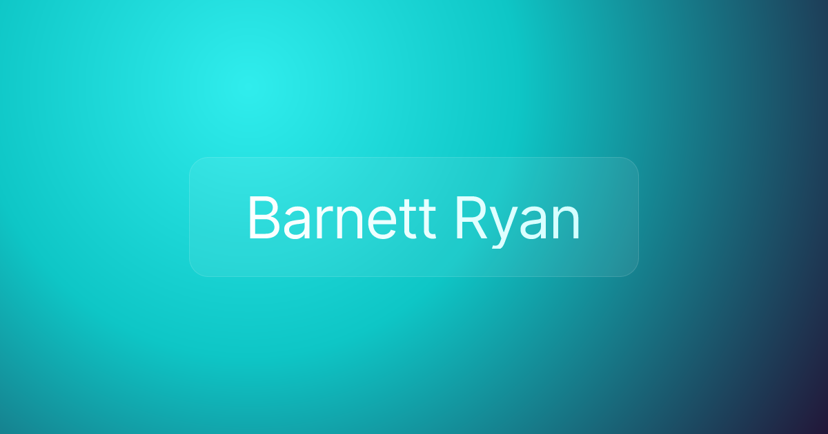 Barnett Ryan