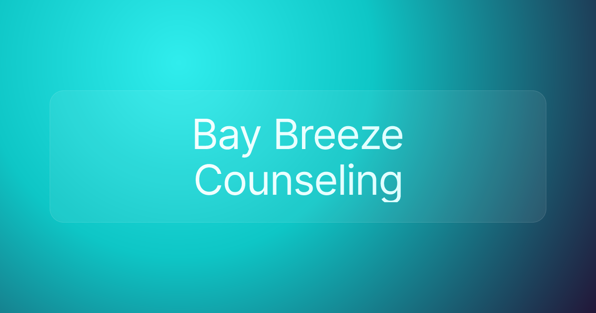 Bay Breeze Counseling