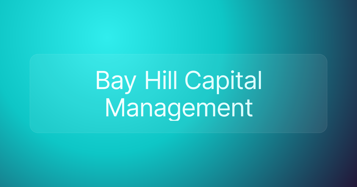 Bay Hill Capital Management