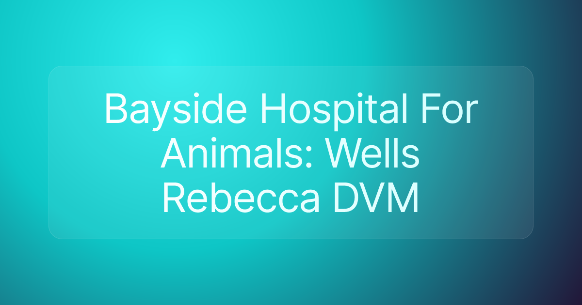 Bayside Hospital For Animals: Wells Rebecca DVM