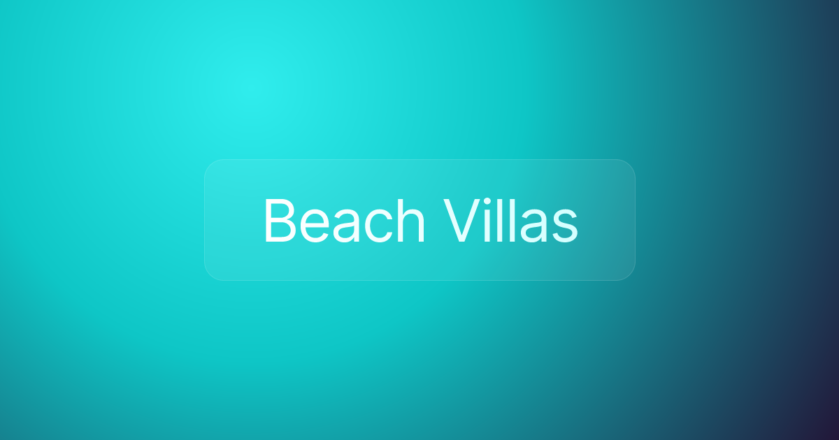 Beach Villas