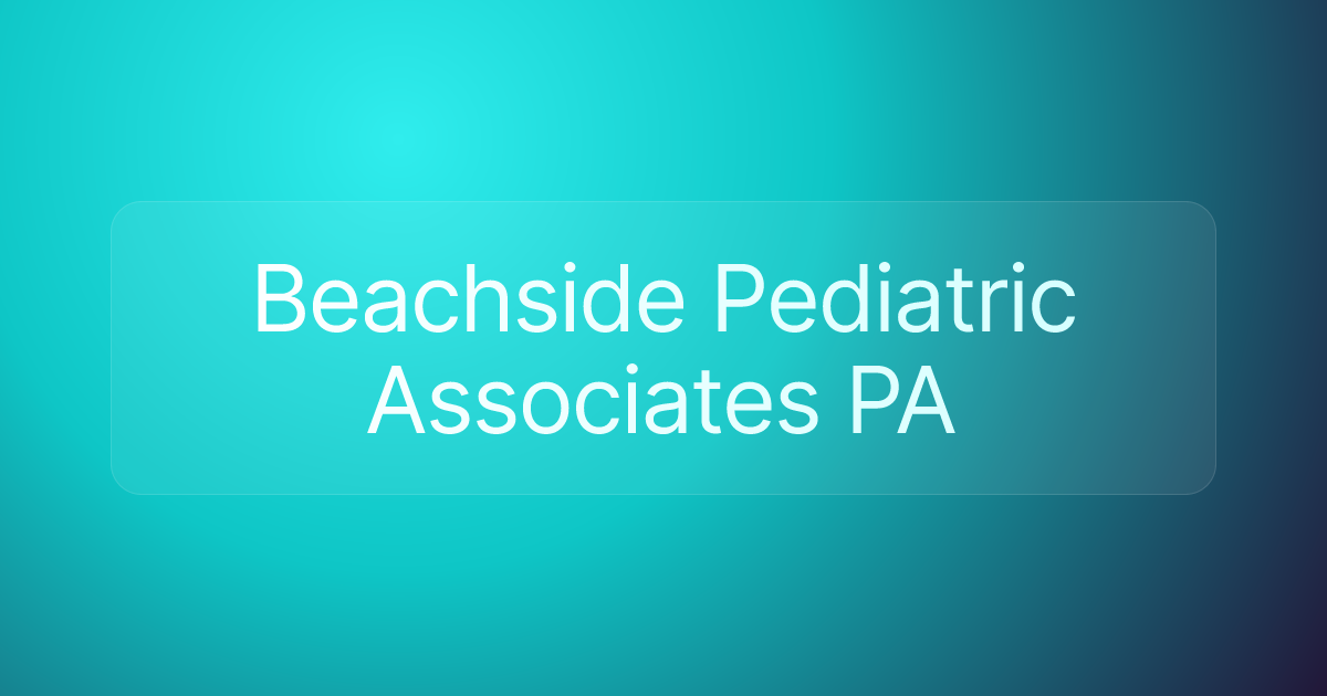 Beachside Pediatric Associates PA