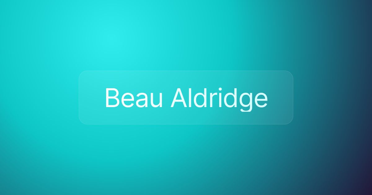Beau Aldridge