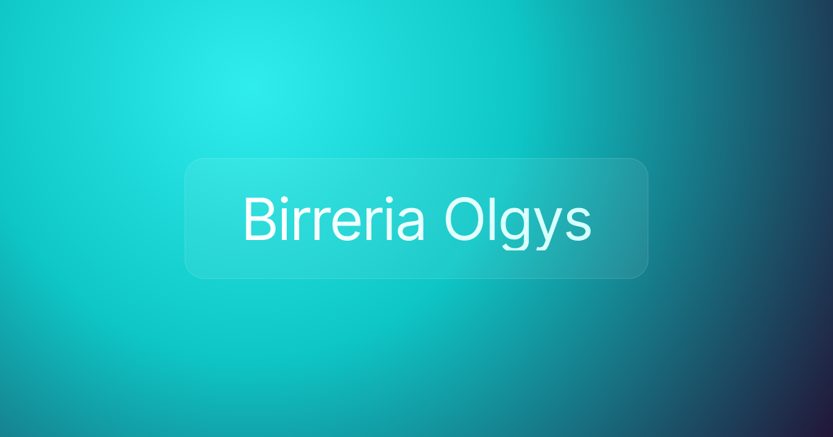 Birreria Olgys
