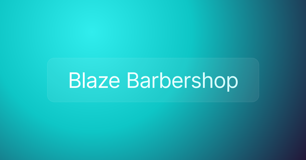 Blaze Barbershop