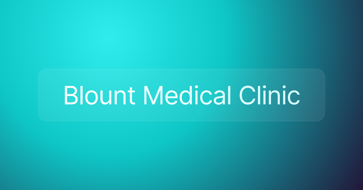 Blount Medical Clinic