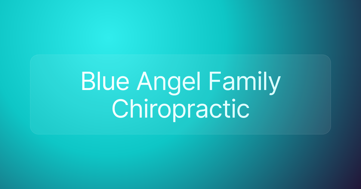 Blue Angel Family Chiropractic