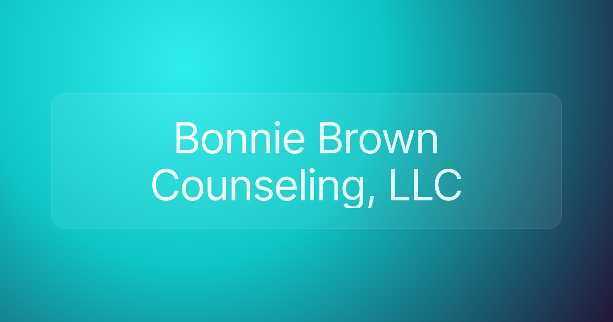 Bonnie Brown Counseling, LLC