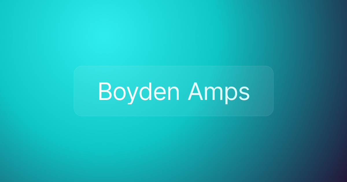 Boyden Amps