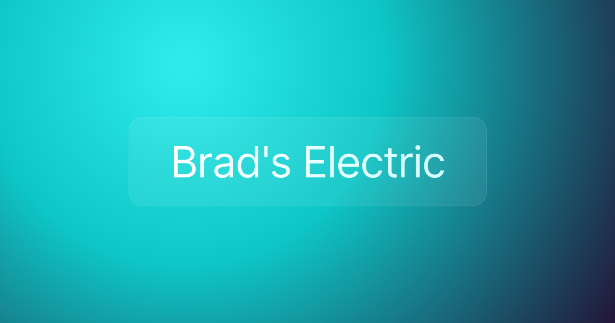 Brad's Electric