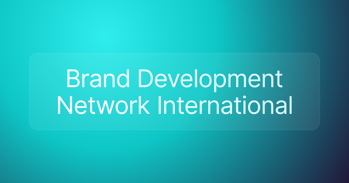 Brand Development Network International