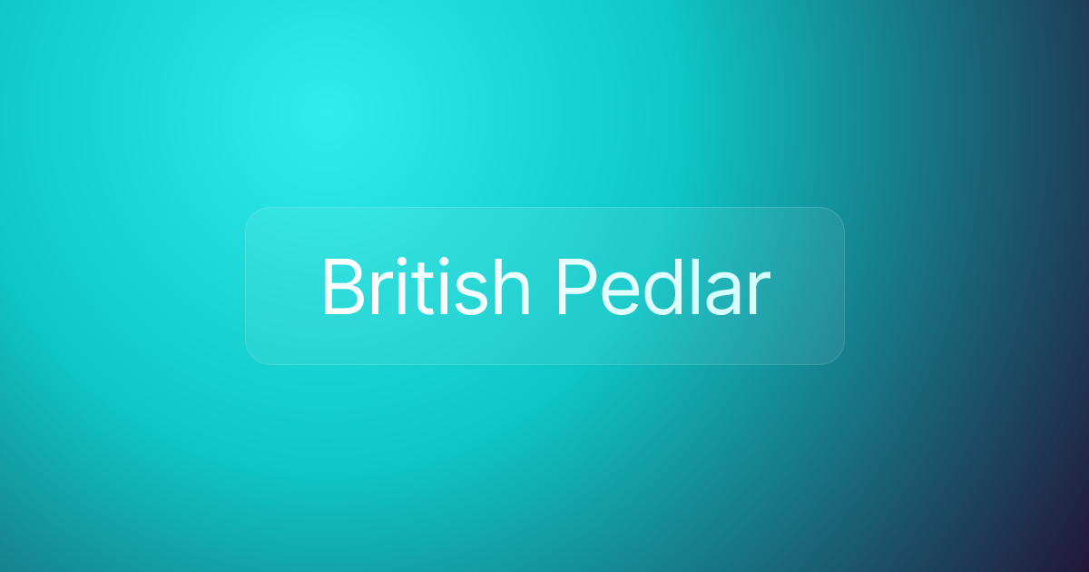 British Pedlar