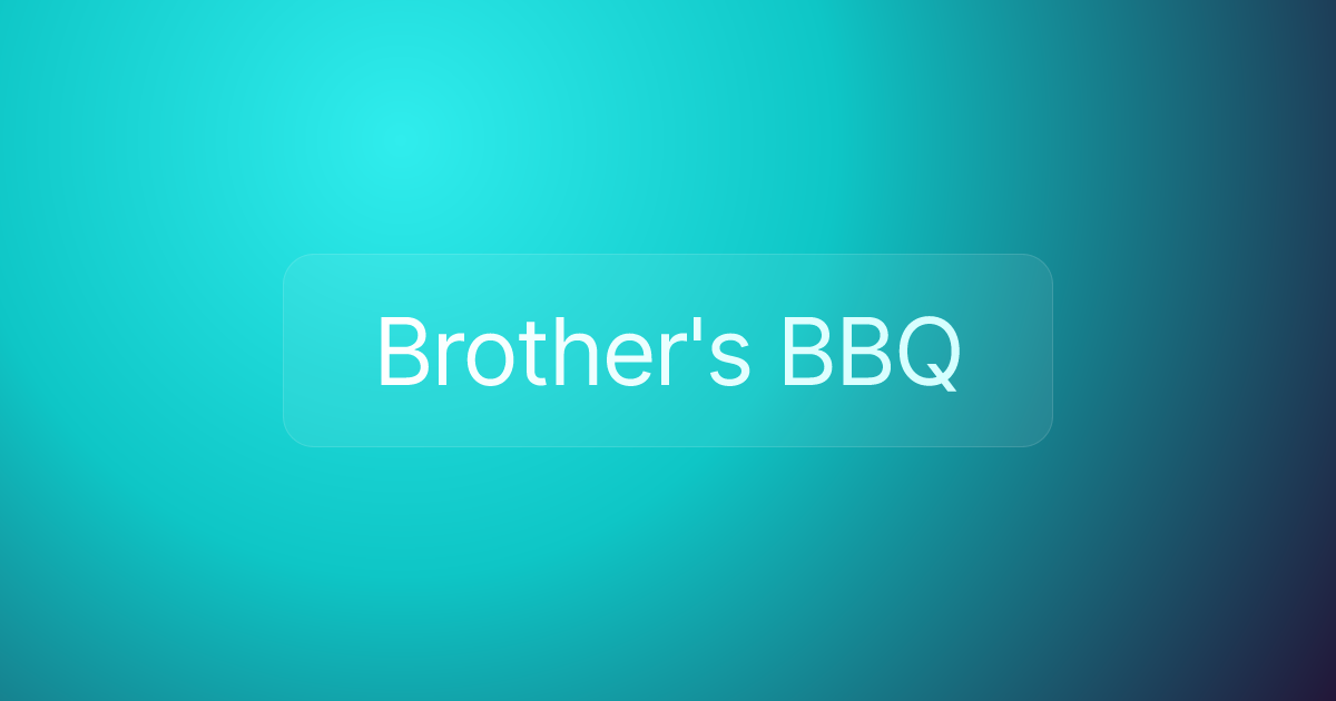 Brother's BBQ