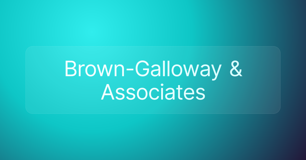 Brown-Galloway & Associates